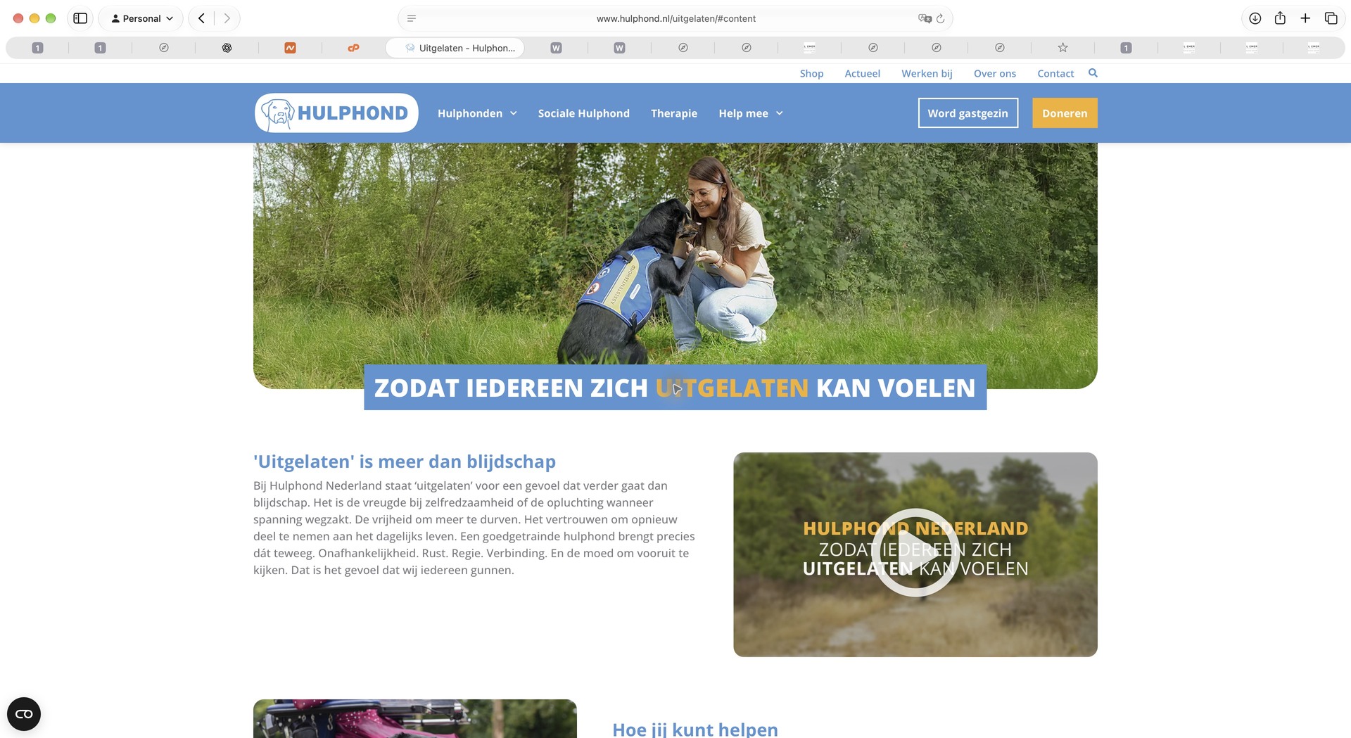 Published UITGELATEN campaign opening